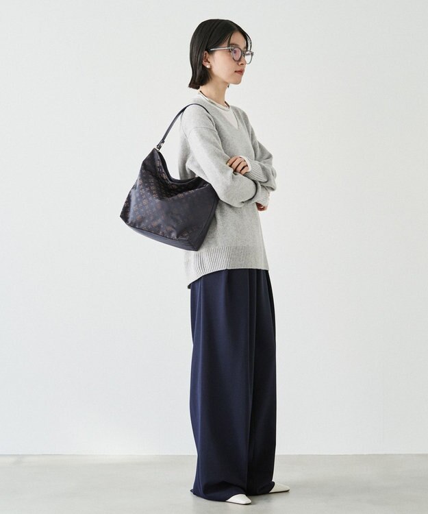 russet ナイロンジャガード2WAYショルダーバッグ(CE-1693) Purple/BR