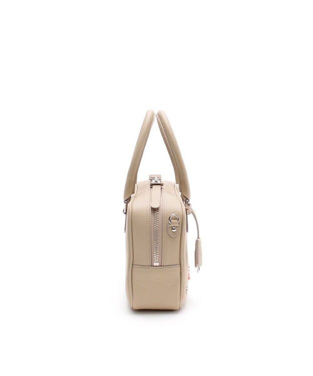 A.D.M.J. スワロフスキー・クリスタル　牛革　ボストンバッグ　23cm SRC