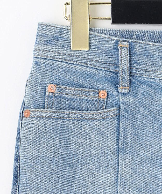 GRACE CONTINENTAL カットオフスリムデニムパンツ サックス