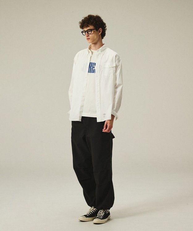 J.PRESS MEN 【J.PRESS ORIGINALS】【UNISEX】Polyester Aero Twill Easy Cargo Pants ネイビー系