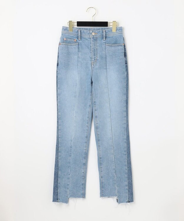 GRACE CONTINENTAL カットオフスリムデニムパンツ サックス