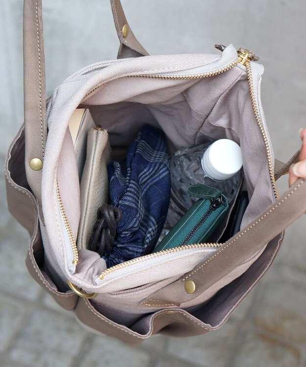 FOLNA RD レザー2WAYガーデンバッグ ブラック