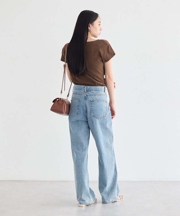 earth music&ecology フレンチスリーフドレーププルオーバー Brown