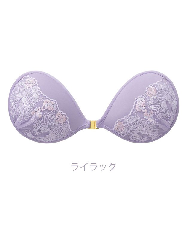 BRADELIS New York 【NuBra / ボリュームアップ】パテッドヌーブラ ミルキー デザインヌーブラ ライラック