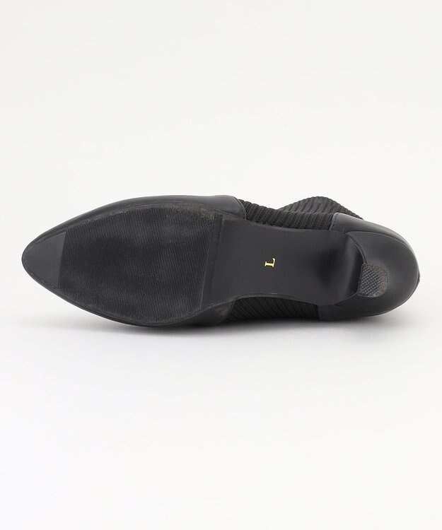 ANY SIS 【23.0~24.5cm】リブポインテッド ブーツ ブラック