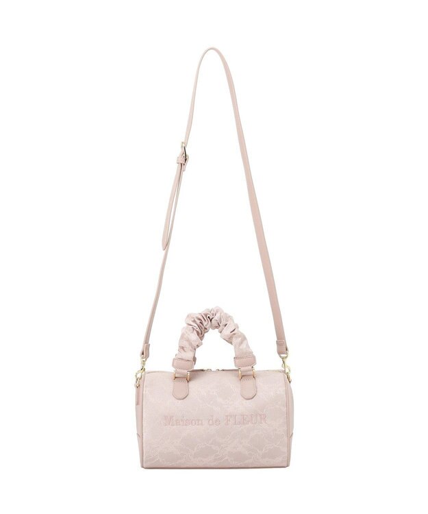 Maison de FLEUR レース2Wayボストンバッグ Pink