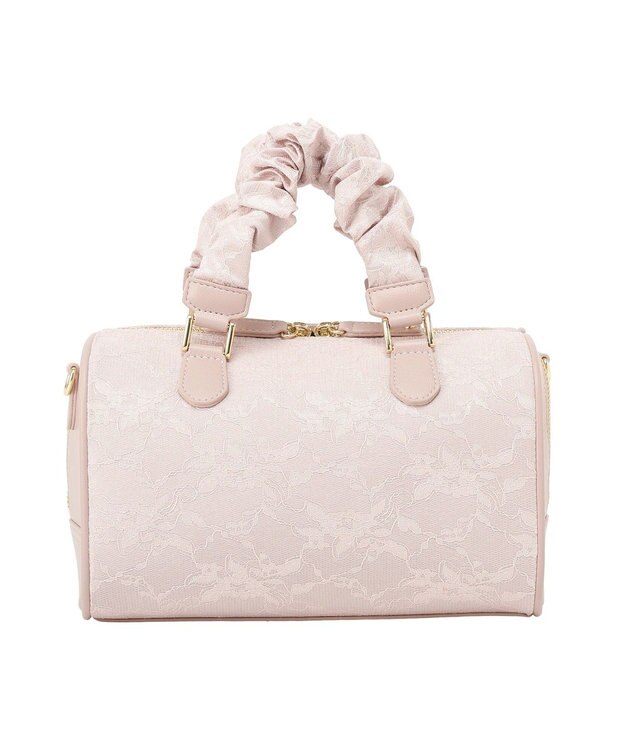Maison de FLEUR レース2Wayボストンバッグ Pink