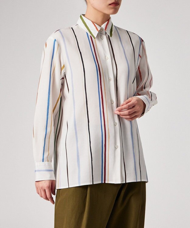 Paul Smith Painted Stripe シャツ エクリュ