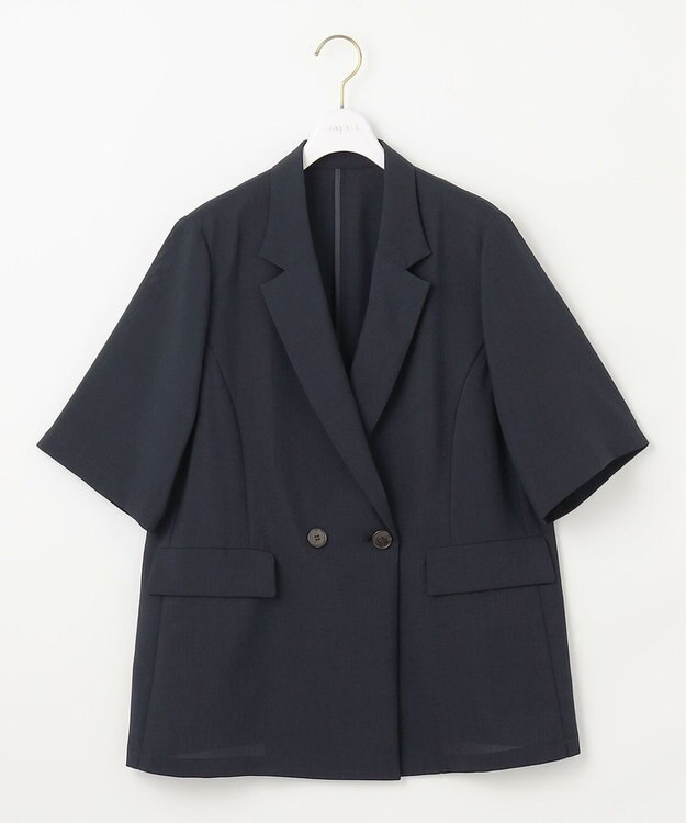 ANY SIS 【接触冷感・速乾・UVカット・洗える】スイートクール ジャケット ネイビー