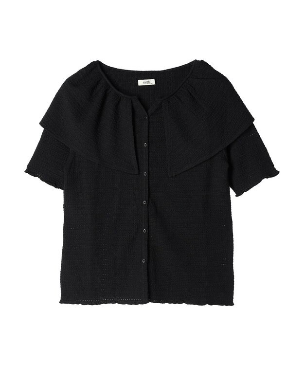 earth music&ecology ビッグカラーカットプルオーバー Black