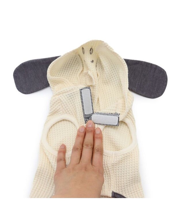 PET PARADISE 犬の服 犬 スヌーピー パーカー 【小型犬】 アメカジ 耳付き グレー