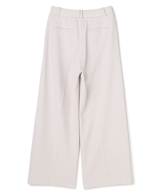 UNFILO L 【15サイズ展開/ウエストゴム】BEAUTY MOVE ワイドストレートパンツ ライトグレー