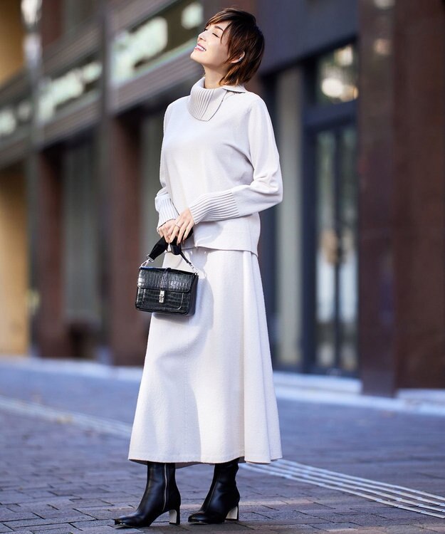 ICB L ミルドウール プルオーバー トープ系