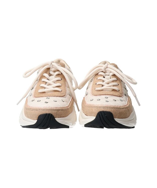 Bridget Birkin 【Bridget Birkin】キルティングストーンスニーカー ベージュコンビ