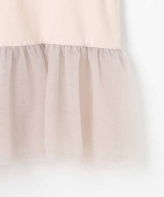 組曲 チュールレイヤードタンク グレージュ系