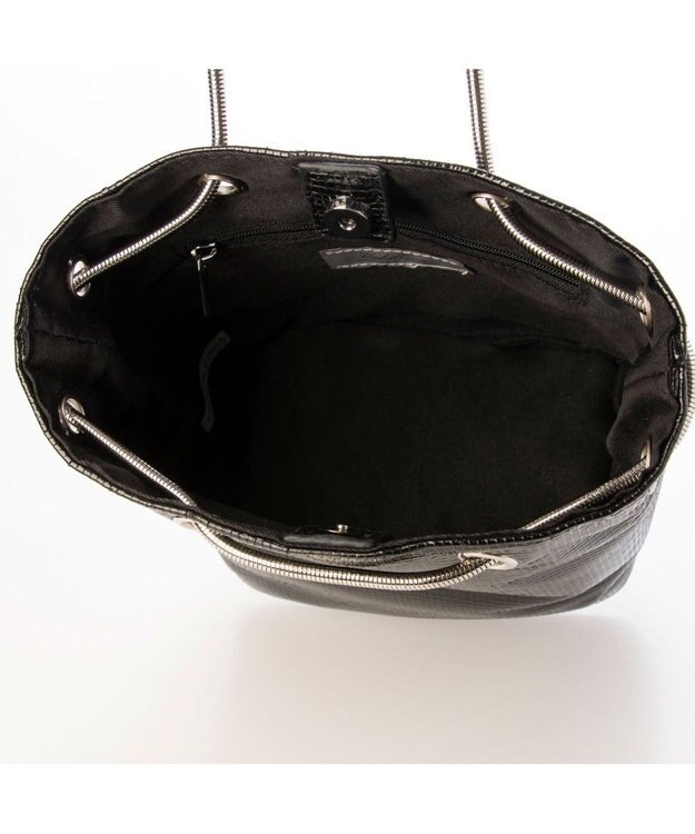 UNBILLION カシュカシュ cachecache / スネークチェーンメタリックミニバッグ ブラック