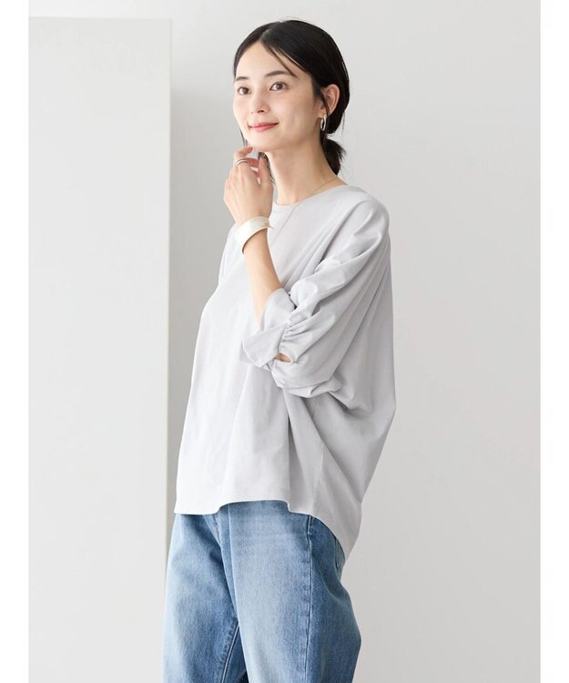 AMERICAN HOLIC 接触冷感ドルマンカットプルオーバー Light Gray