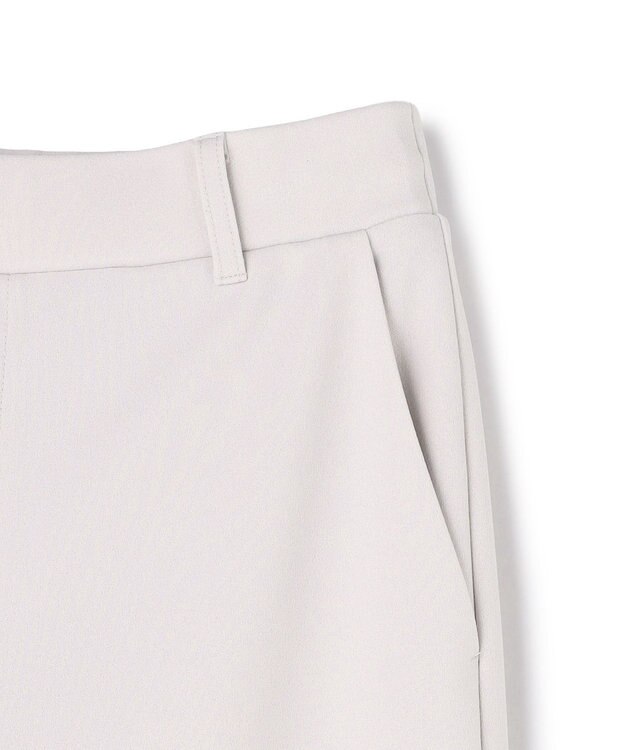 UNFILO L 【15サイズ展開/ウエストゴム】BEAUTY MOVE ワイドストレートパンツ ライトグレー