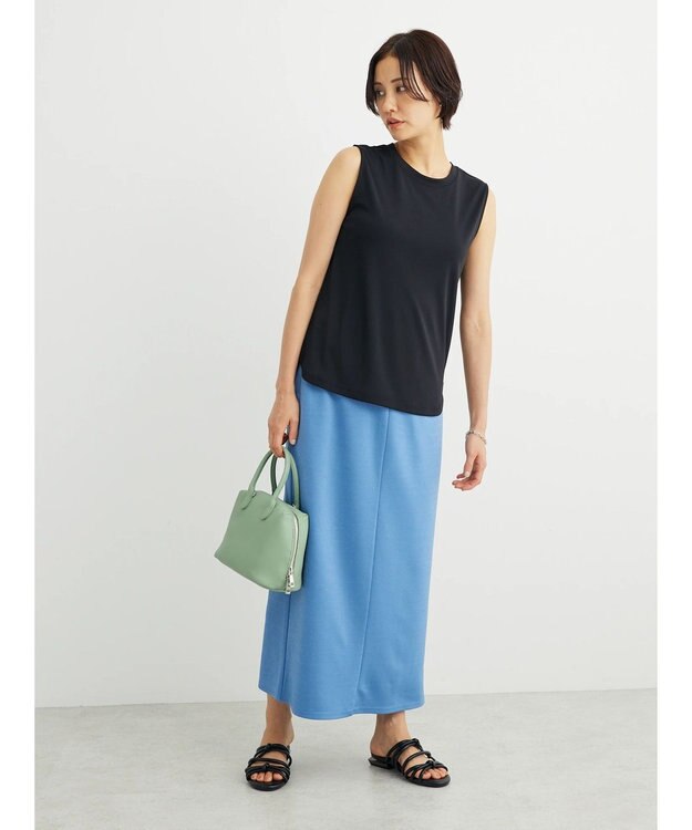 Green Parks らくスレＩラインスカート Blue