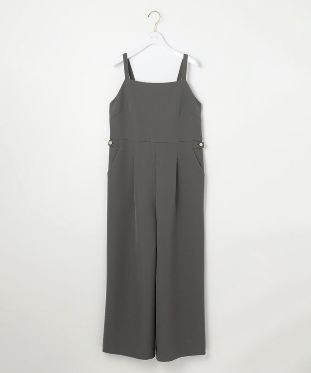 ANY SIS 【洗える】オールインワン サロペット グレー
