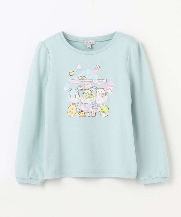 ANY KIDS 【すみっコぐらし】アートプリント Tシャツ ペールブルー