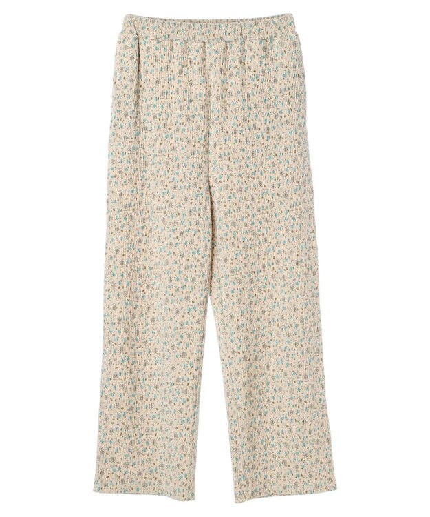 Green Parks ・ＳＵＧＡＲ　ＳＰＯＯＮ　コバナプリーツベロアパンツ Ivory