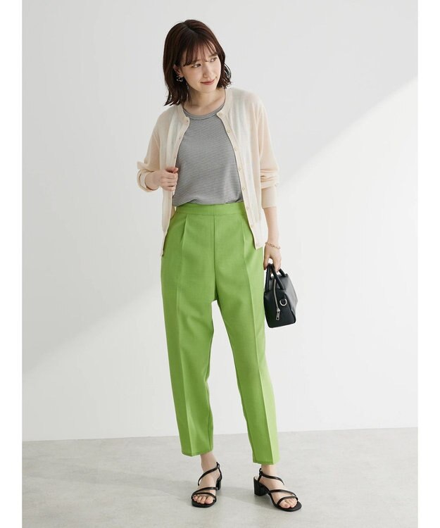 Green Parks ボーダーリブタンクトップ Gray