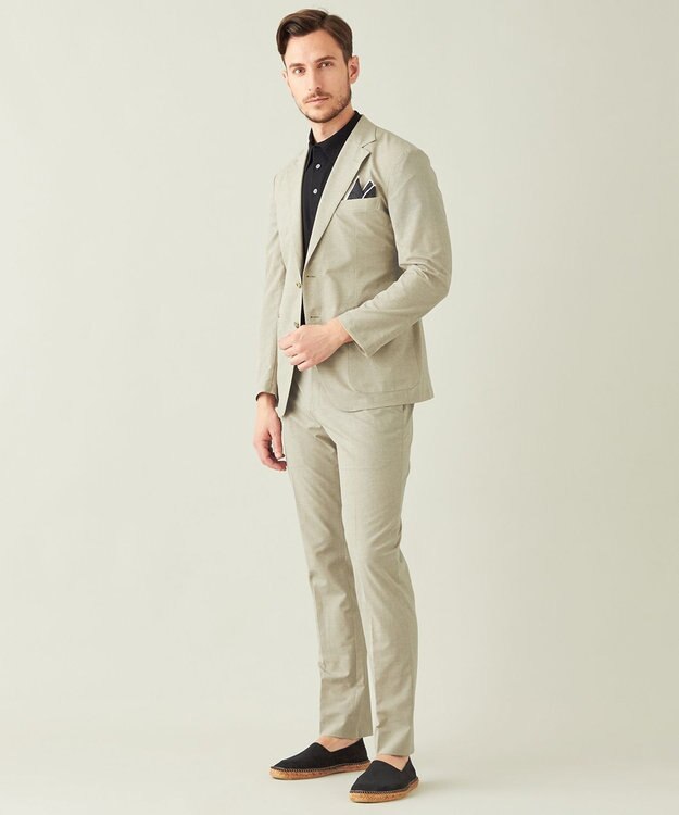 GOTAIRIKU 【AIRYMOVE / セットアップ対応】COOL DOTS セットアップジャケット ベージュ系8