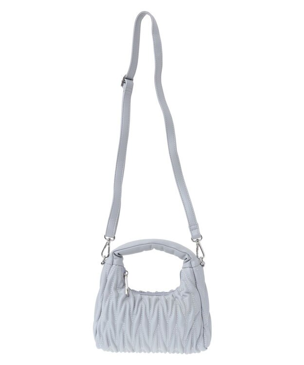 earth music&ecology ウエーブキルトショルダーバッグ Light Gray