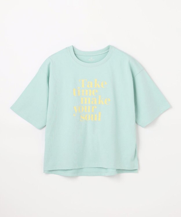 ANY ANYファンクションロゴTシャツ ライトブルー