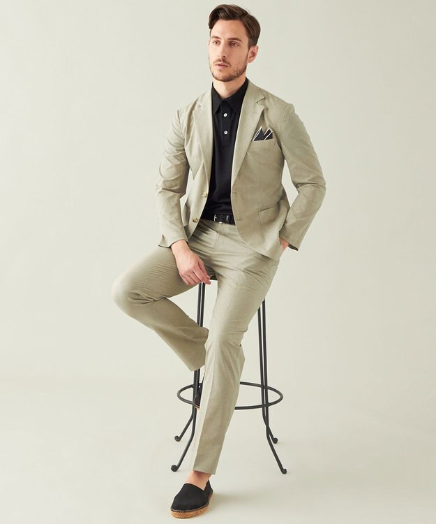 GOTAIRIKU 【AIRYMOVE / セットアップ対応】COOL DOTS セットアップジャケット ベージュ系8