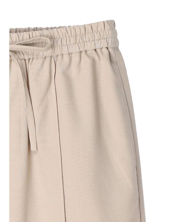 Green Parks 綿麻混イージーワイドパンツ Light Beige