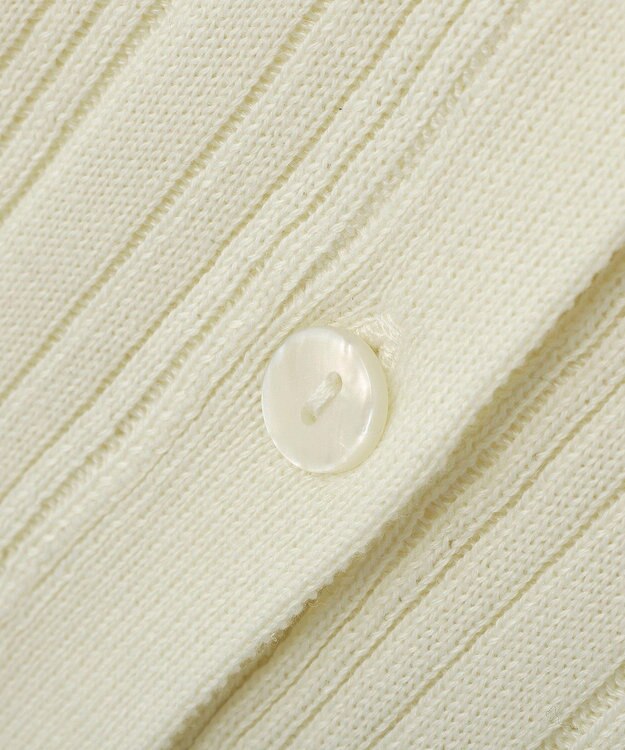 Green Parks レースドッキングニットカーディガン Ecru