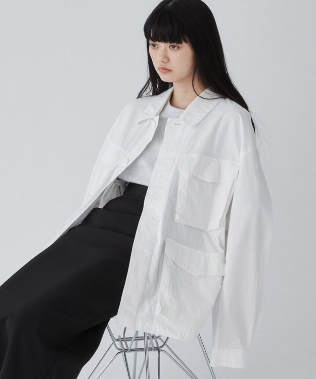 WEGO 【ユニセックス着用ITEM】ファティーグジャケット ホワイト