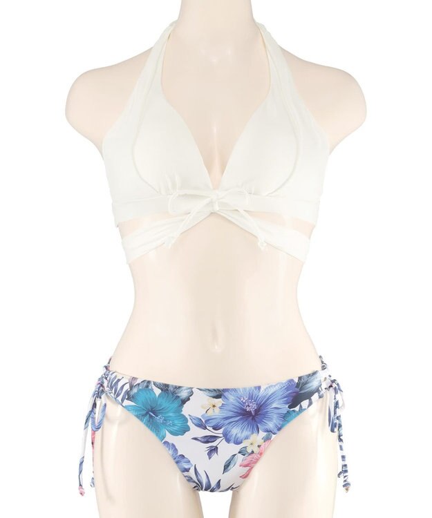 San-ai Resort（三愛水着楽園） ナチュラルだけどしっかり盛れる【ナチュラルアップブラ】　ノンワイヤービキニ　9M　【San-ai Resort（サンアイリゾート）】 ホワイト