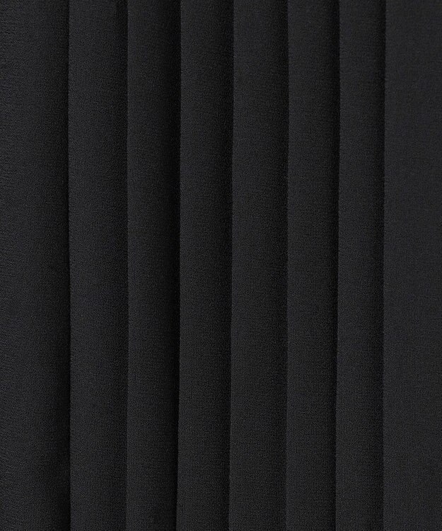 J.PRESS LADIES S 【洗える】ノルディス2wayジョーゼット フロントプリーツ ワンピース ブラック系