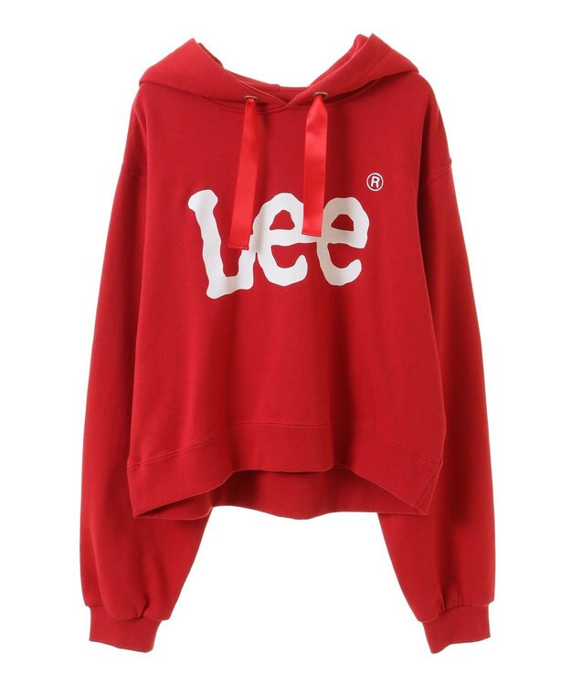 earth music&ecology Ｌｅｅ×ｅ．ｍ．ａ．ｅショート丈パーカー Red