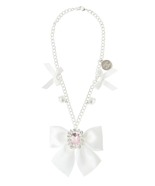 Maison de FLEUR ビジューリボンパールバッグチャーム Light Pink