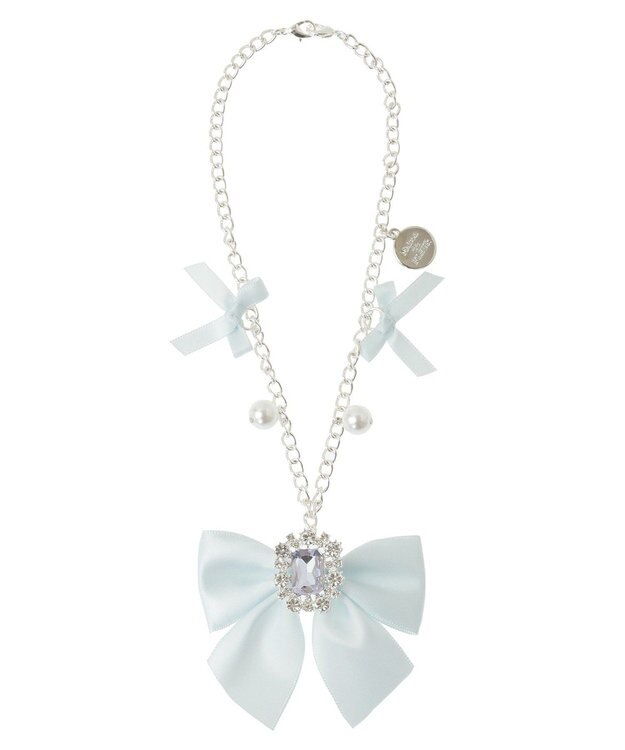 Maison de FLEUR ビジューリボンパールバッグチャーム Light Blue