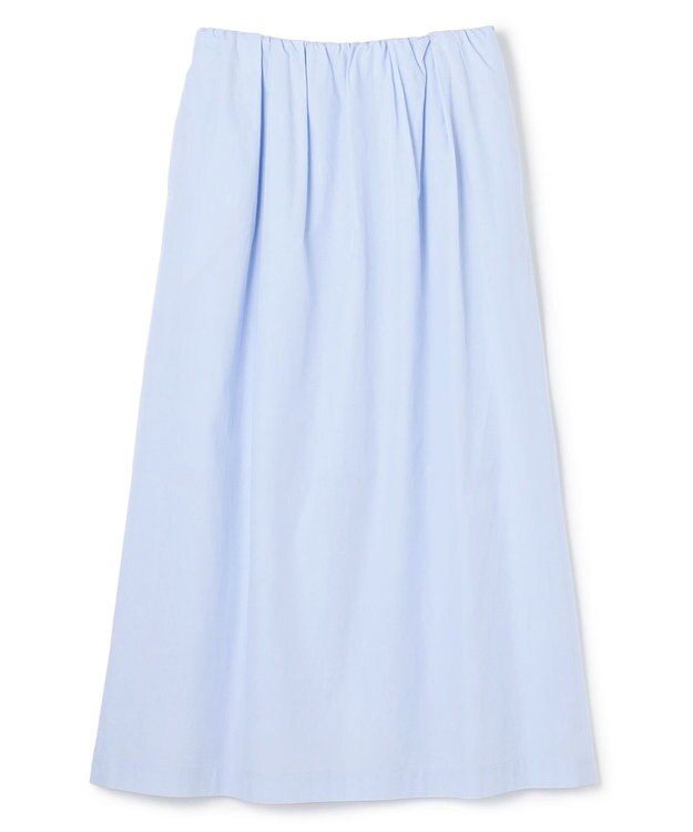 BEIGE， MALLOW / コットンタック イージーフレアスカート Sax