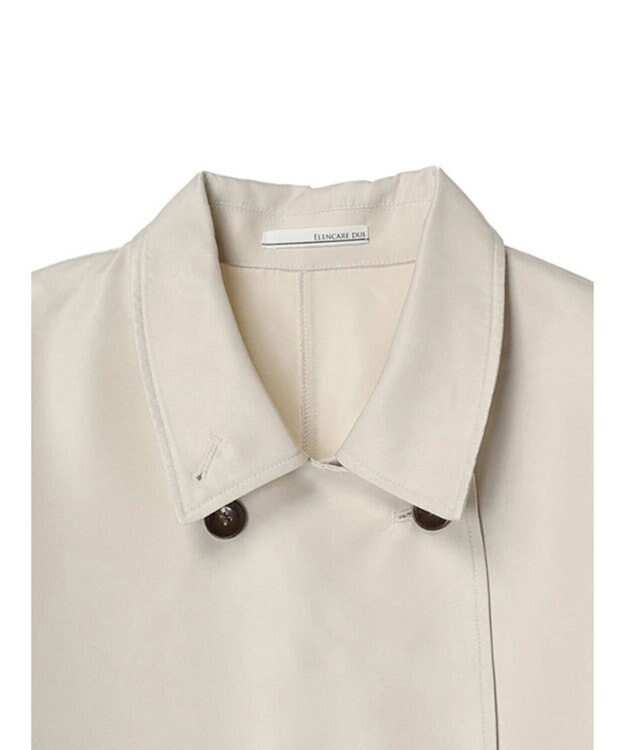 Green Parks ・ＥＬＥＮＣＡＲＥ　ＤＵＥ　ミドル丈トレンチコート Ivory