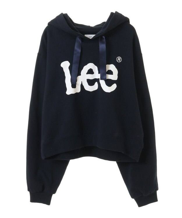 earth music&ecology Ｌｅｅ×ｅ．ｍ．ａ．ｅショート丈パーカー Navy