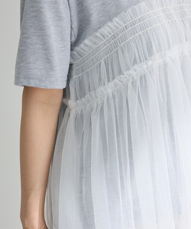 Green Parks ・ＥＬＥＮＣＡＲＥ　ＤＵＥ　チュールドッキングＴＥＥ Gray Mixture