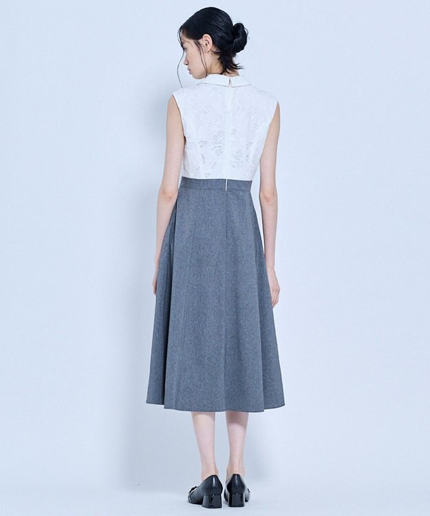 TOCCA 【星風まどかさん着用】VOILE SUCRE ドレス ライトグレー系
