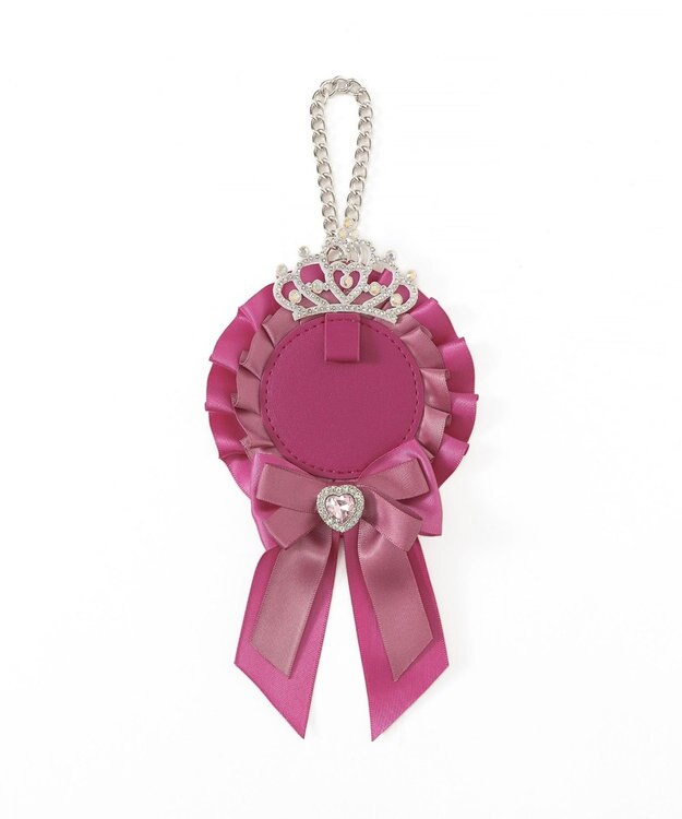 WEGO ティアラリボンロゼットキーホルダー レッドその他