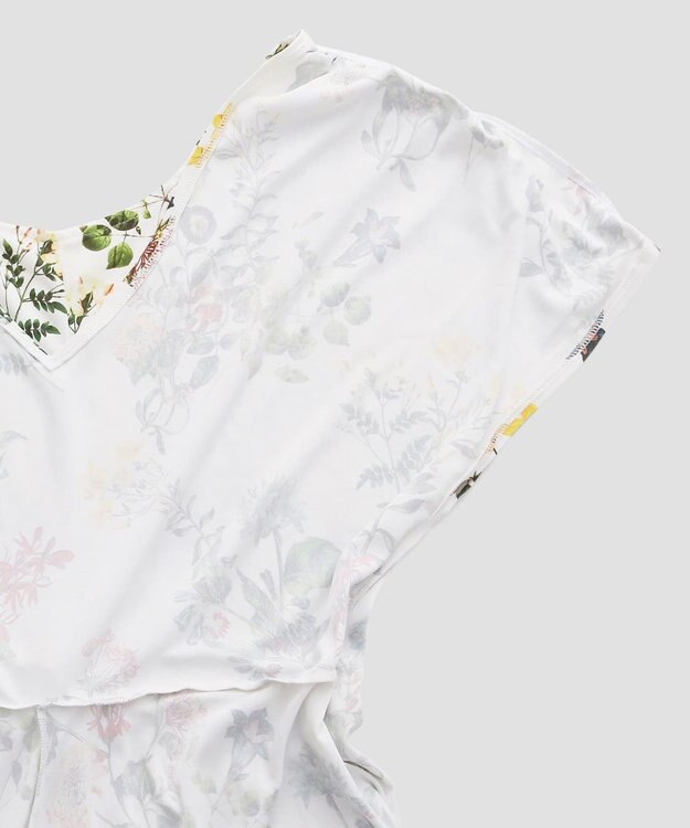 San-ai Resort（三愛水着楽園） ショルダードレス３点セット　13L・15L　【Coral veil（コーラルヴェール）】 ホワイト