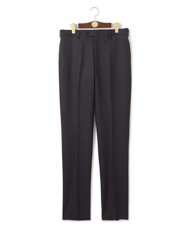 J.PRESS MEN 【ストレッチ / ウォッシャブル可】パワーストレッチウール バーズアイ スラックス グレー系