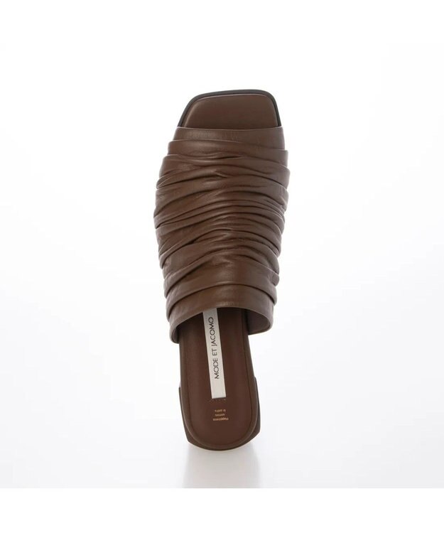 MODE ET JACOMO <MODE ET JACOMO>ソフトギャザーミュール ブラウン