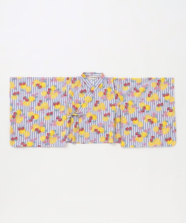 ANY KIDS 3WAY ロング丈 浴衣 セット フルーツ×ストライプ