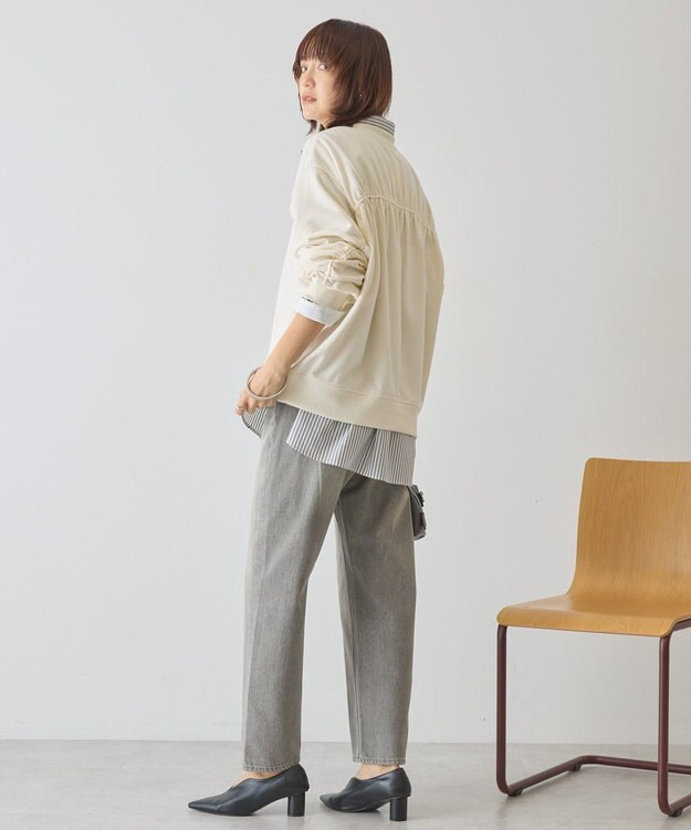 AMERICAN HOLIC バックギャザー裏毛スウェット Ivory